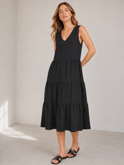 A262 - Vestido Cuello  V
