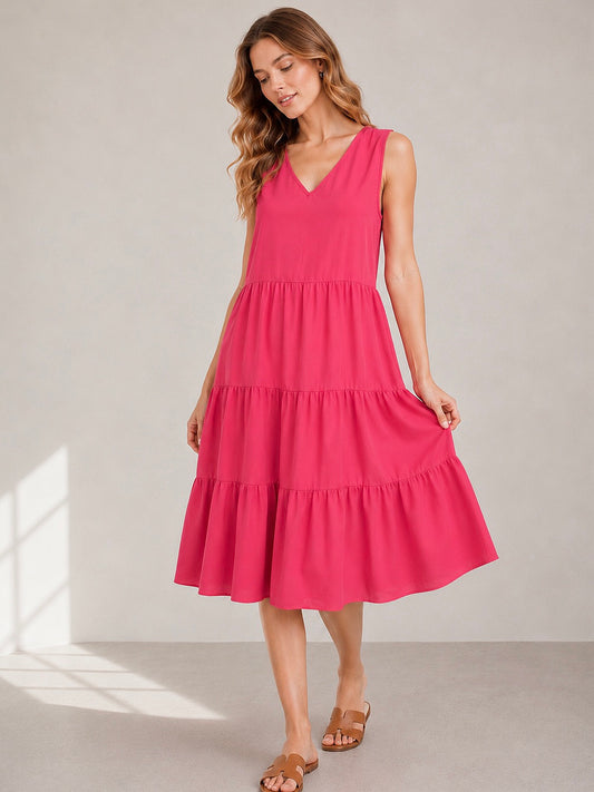 A262 - Vestido Cuello  V