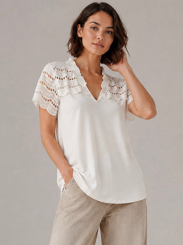 A145 - Polera Cuello V