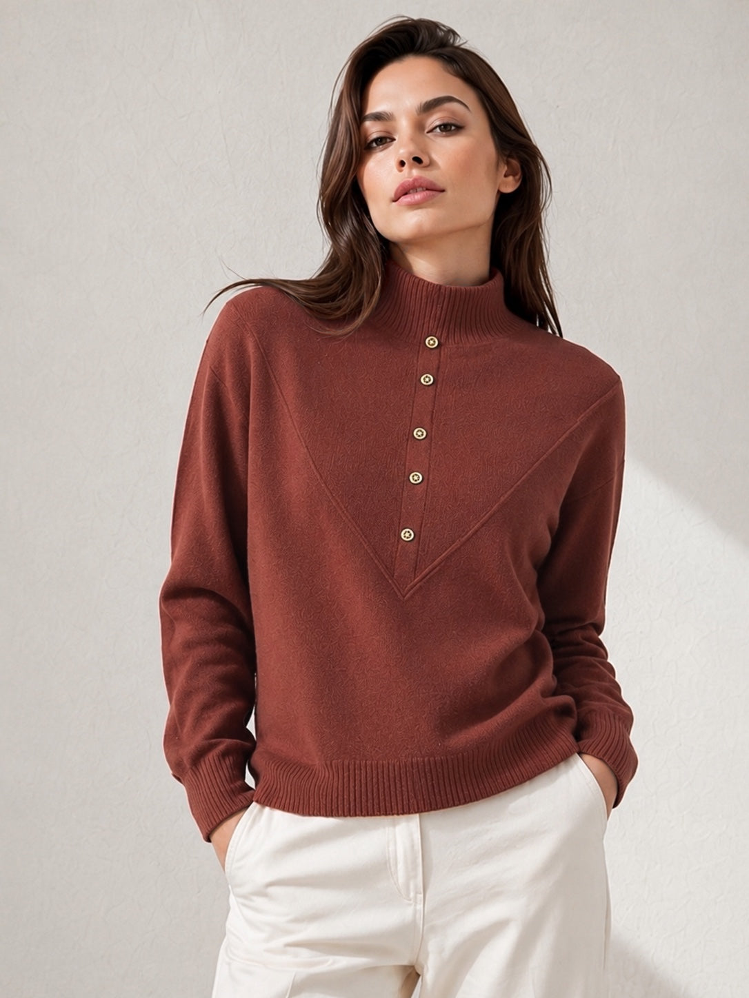 A373- Sweater Bouclé