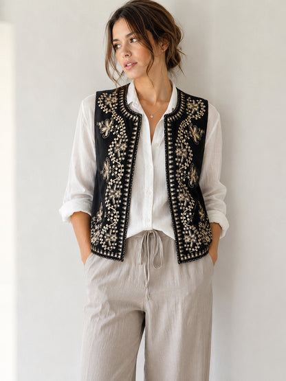 A268 -Gilet con Bordado