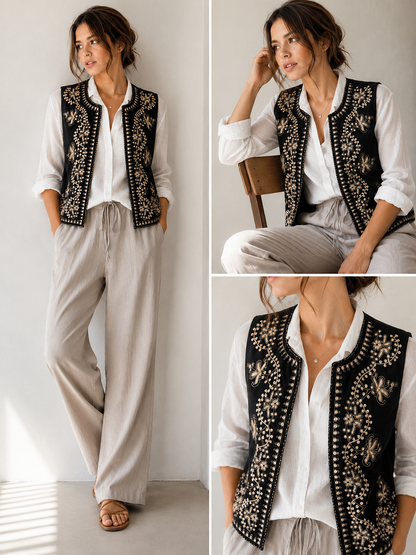A268 -Gilet con Bordado