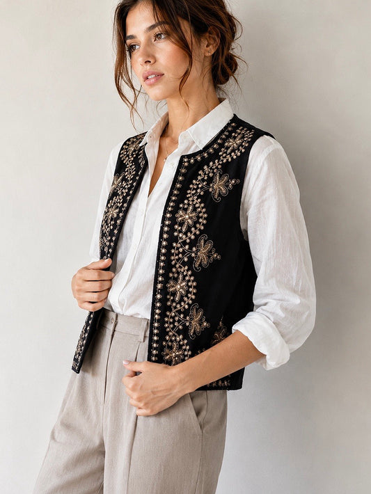 A268 -Gilet con Bordado