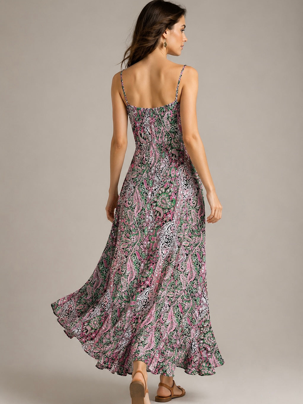A231 - Vestido Diseño Indu Escote V
