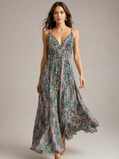 A231 - Vestido Diseño Indu Escote V