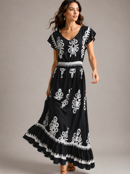 A369- Vestido Largo Estampado