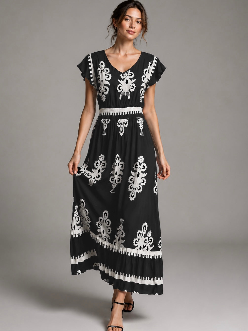A369- Vestido Largo Estampado