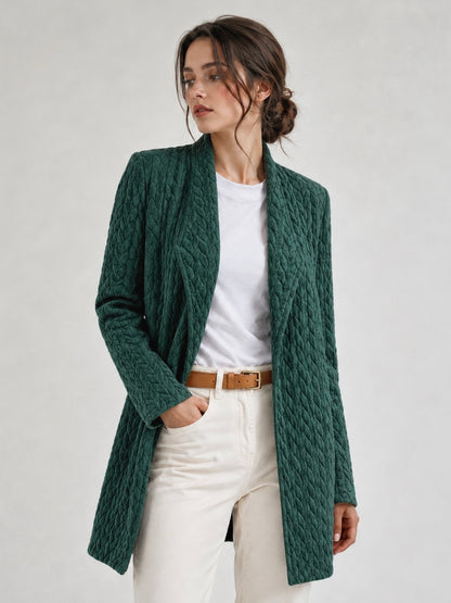 A178 - Chaqueta con Solapa Texturizado
