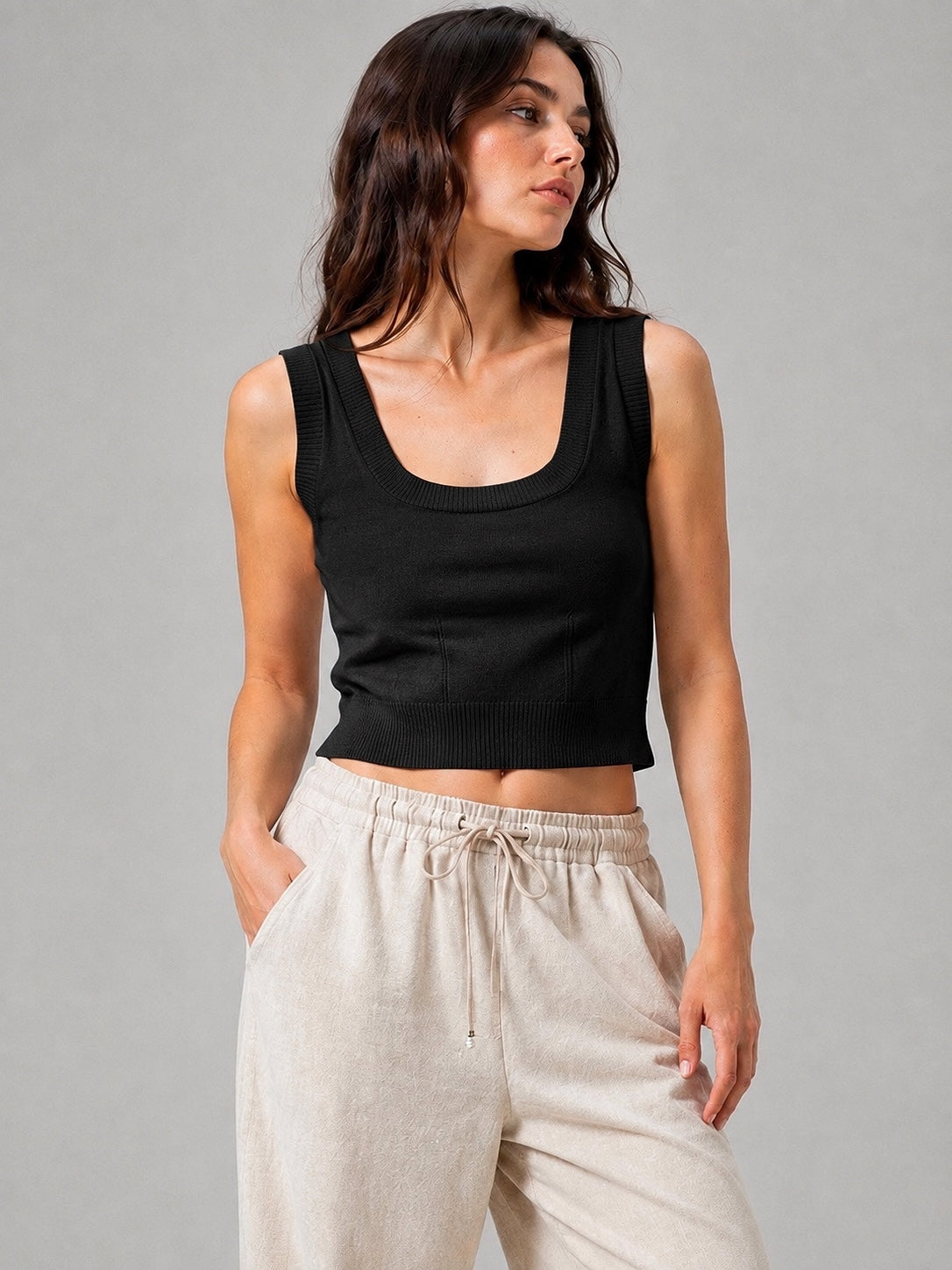 A91 - Polera Crop Tops