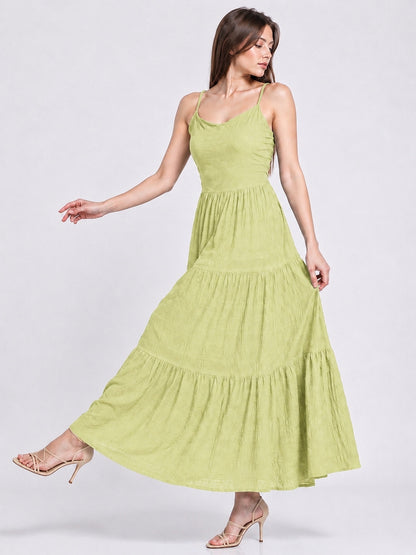 A238 - Vestido Texturizado Sin Espalda