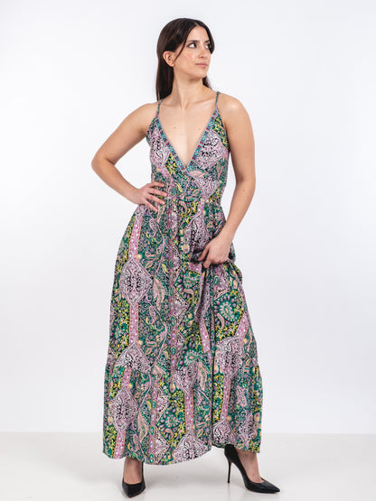 A231 - Vestido Diseño Indu Escote V