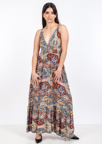 A231 - Vestido Diseño Indu Escote V
