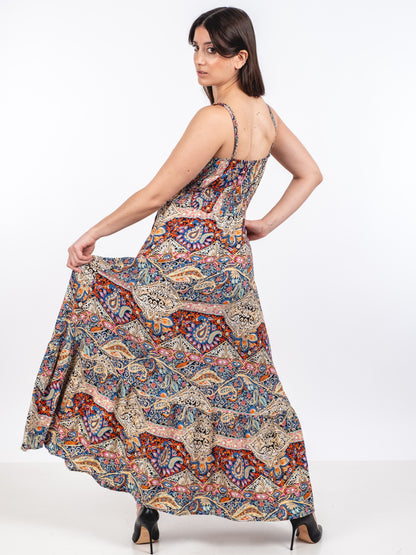 A231 - Vestido Diseño Indu Escote V