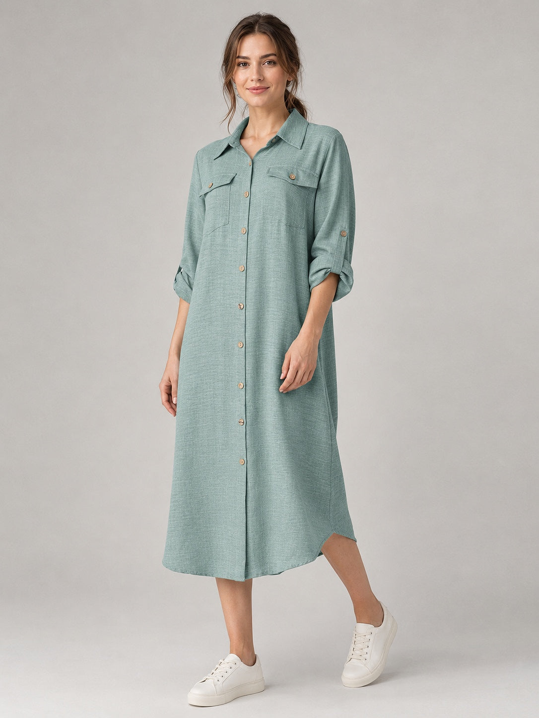 A230 - Vestido Manga Ajustable