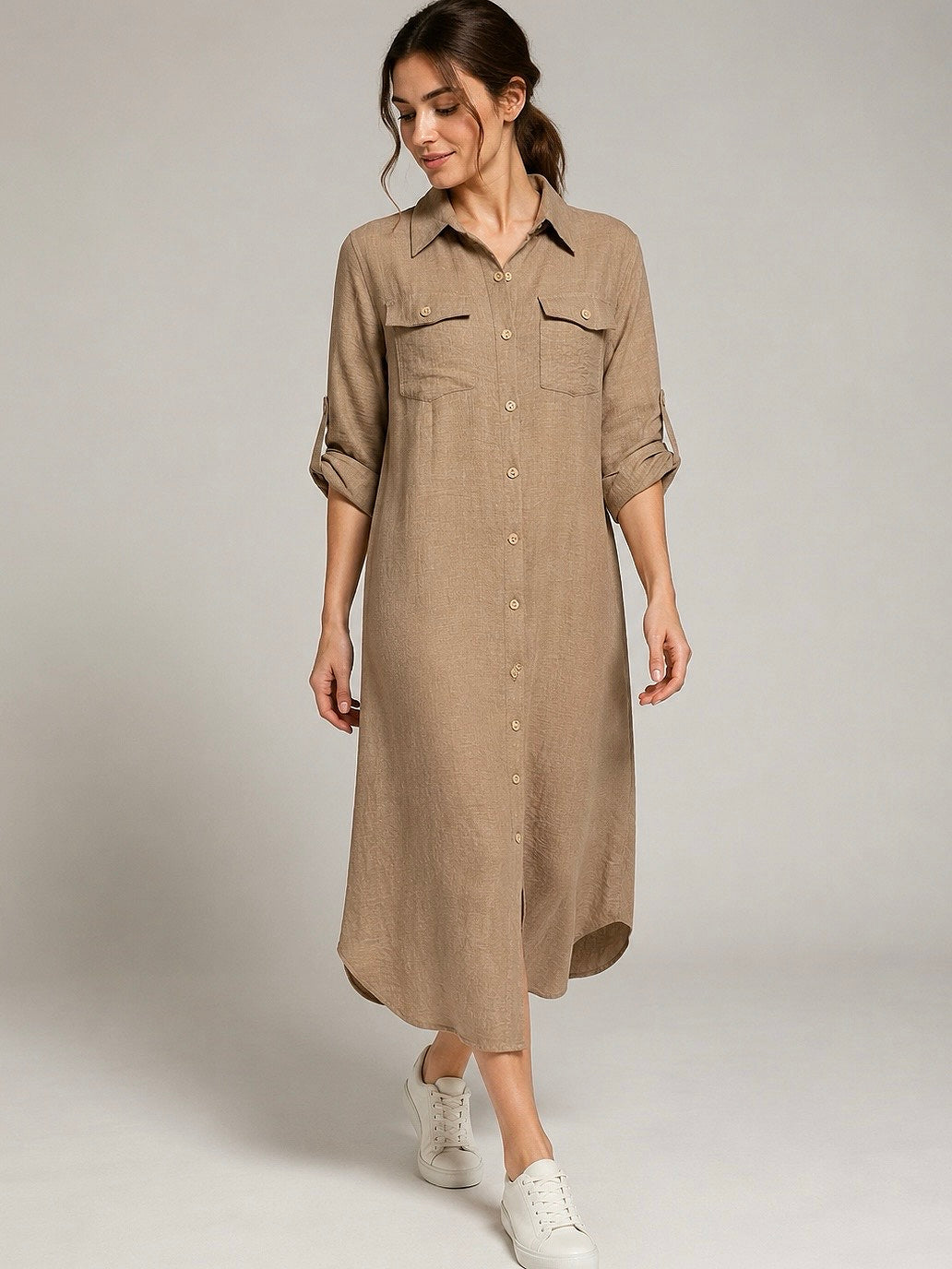 A230 - Vestido Manga Ajustable