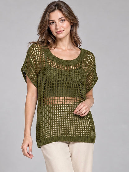 A471- Polera Macramé Calada