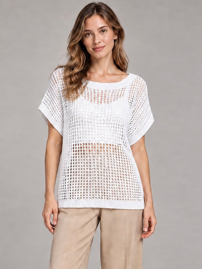 A471- Polera Macramé Calada