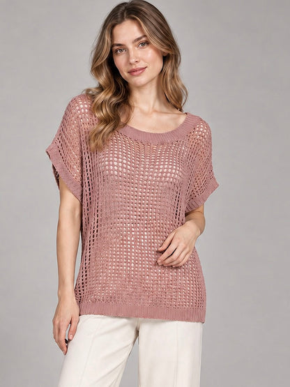 A471- Polera Macramé Calada