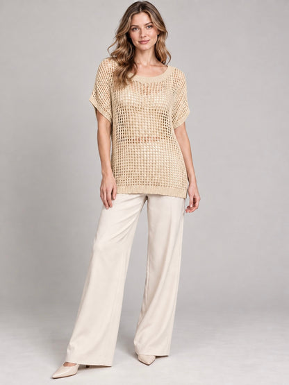 A471- Polera Macramé Calada