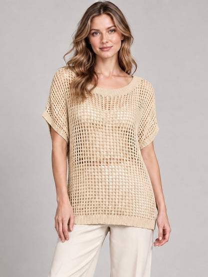 A471- Polera Macramé Calada