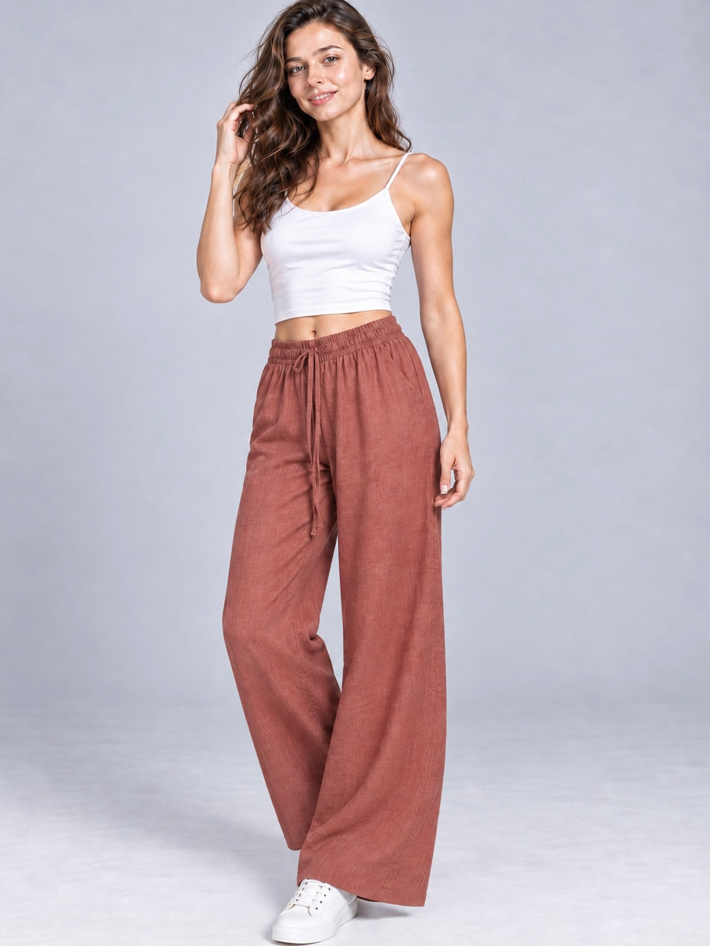 A453- Pantalón Palazzo Elastica