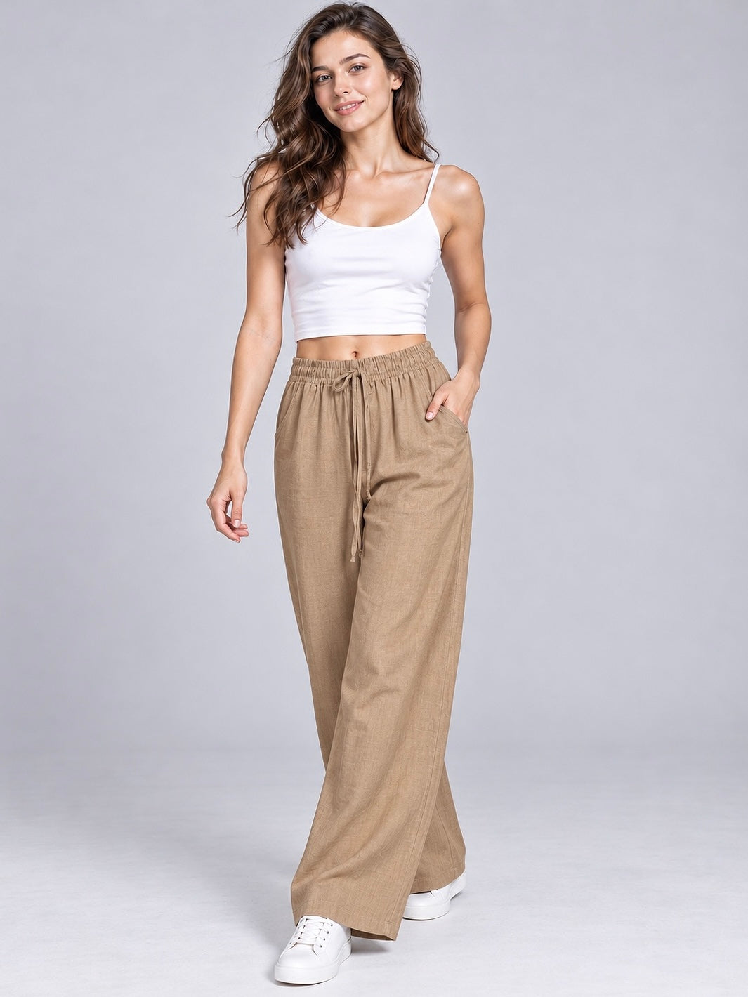 A453- Pantalón Palazzo Elastica