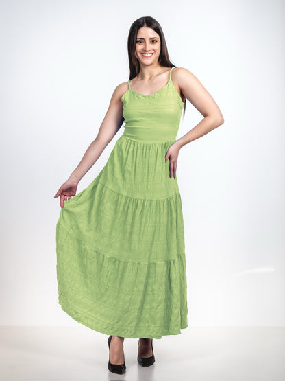 A238 - Vestido Texturizado Sin Espalda