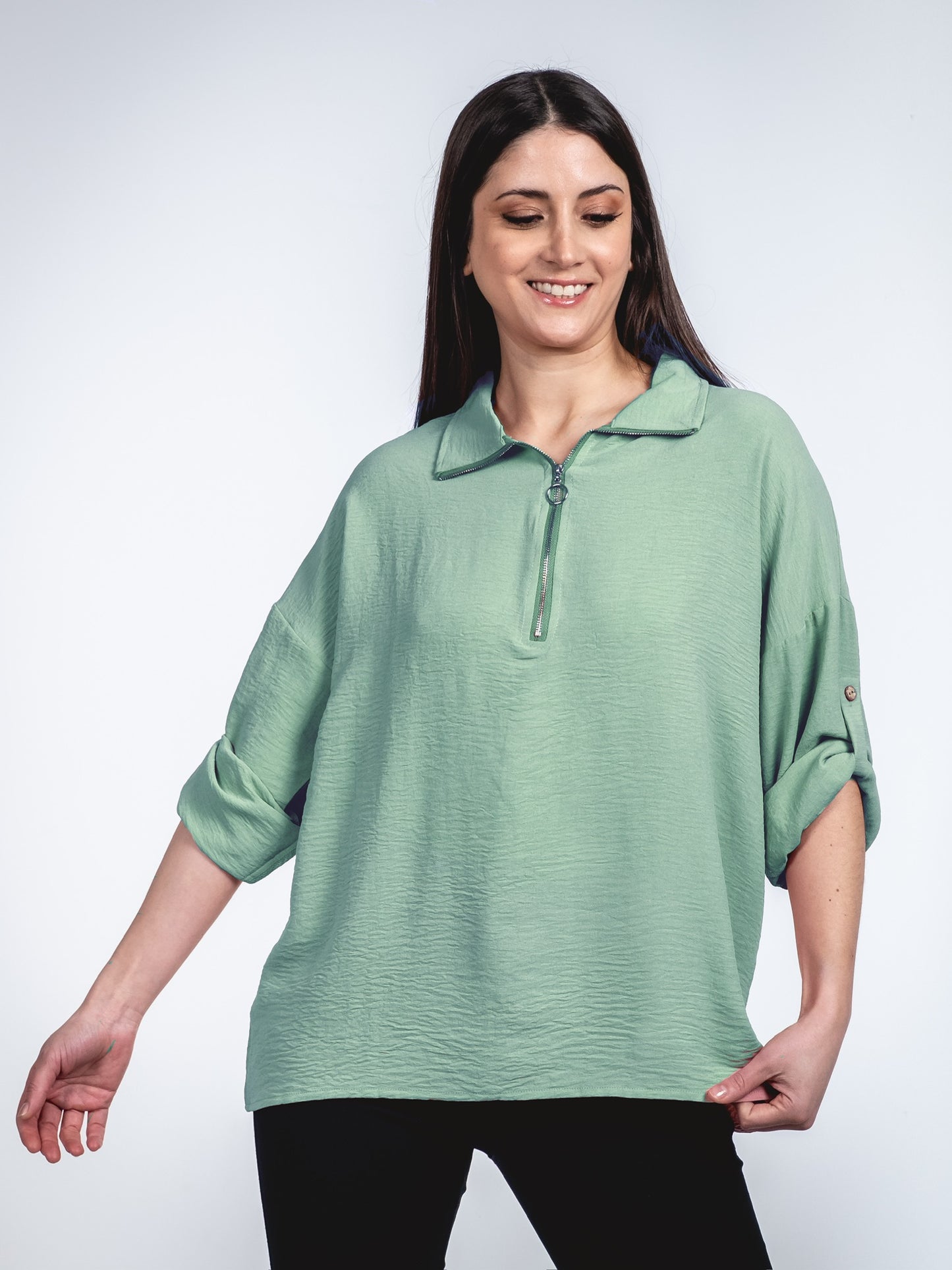 A197 - Blusa Medio con Cierre