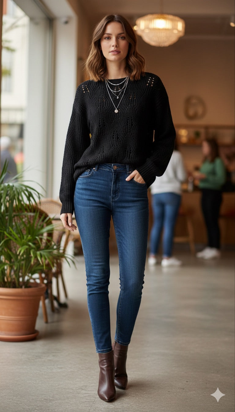 A214 - Sweater Cuello Redondo