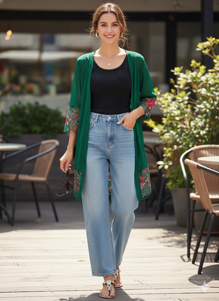 9309-  Tapado  Floral de Gasa