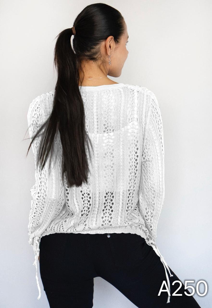 A250 - Sweater de Hilo Cuello V