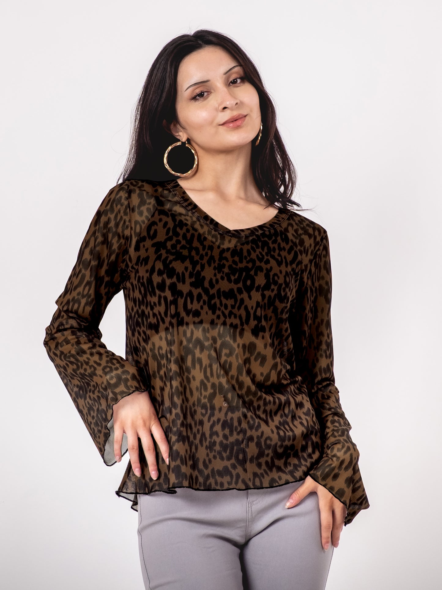 A395- Polera  Animal Print