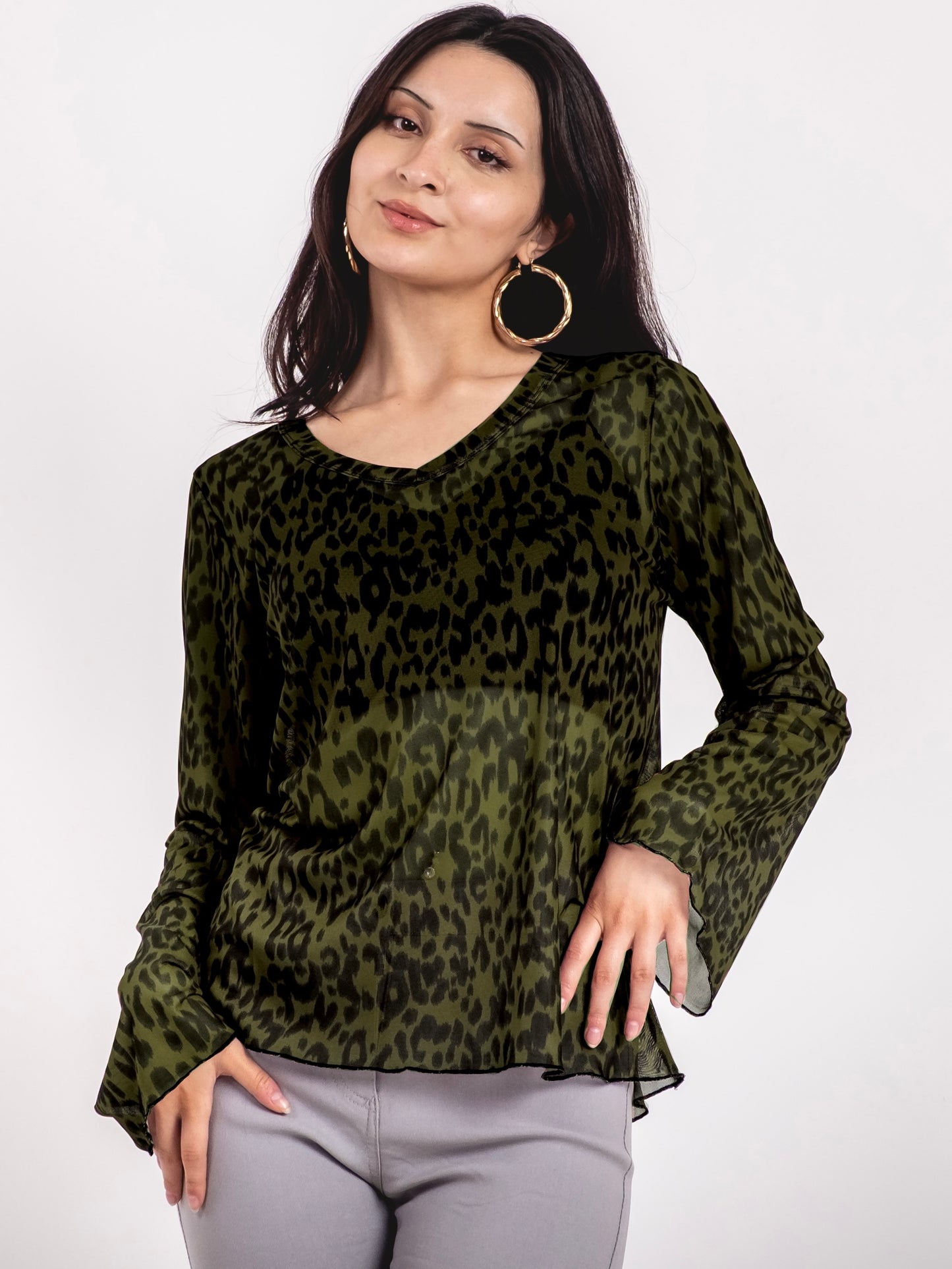 A395- Polera  Animal Print