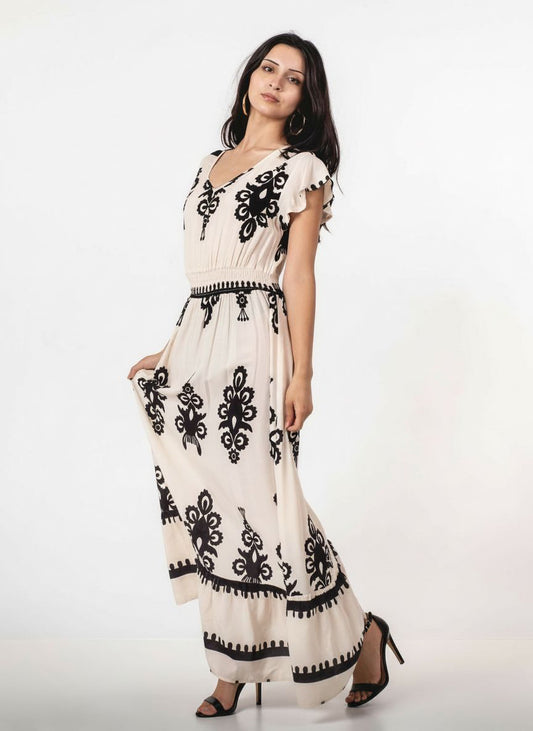 A369- Vestido Largo Estampado