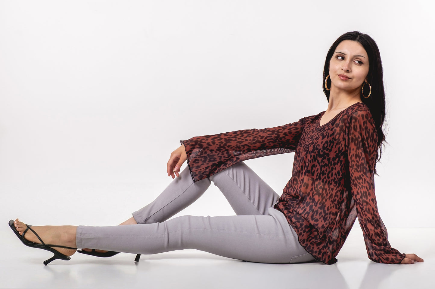 A395- Polera  Animal Print