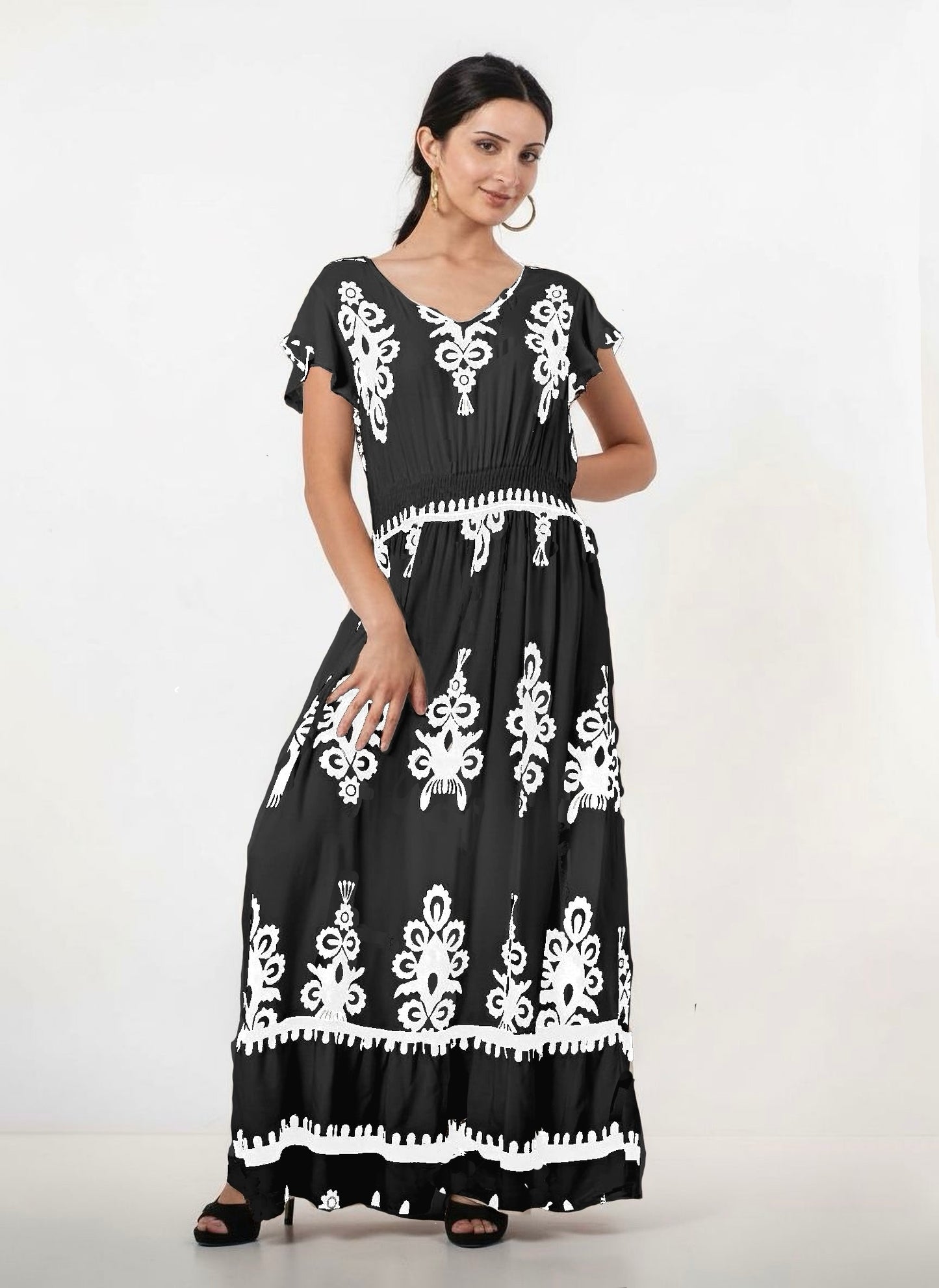 A369- Vestido Largo Estampado