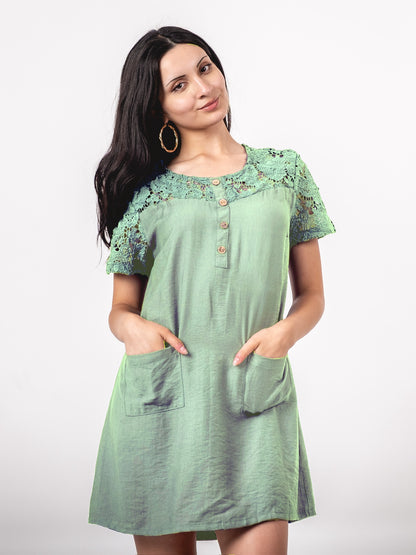 A325- Vestido Manga Corta