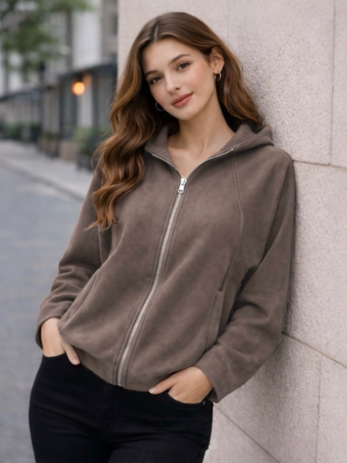 A422- Chaqueta de Gamuza