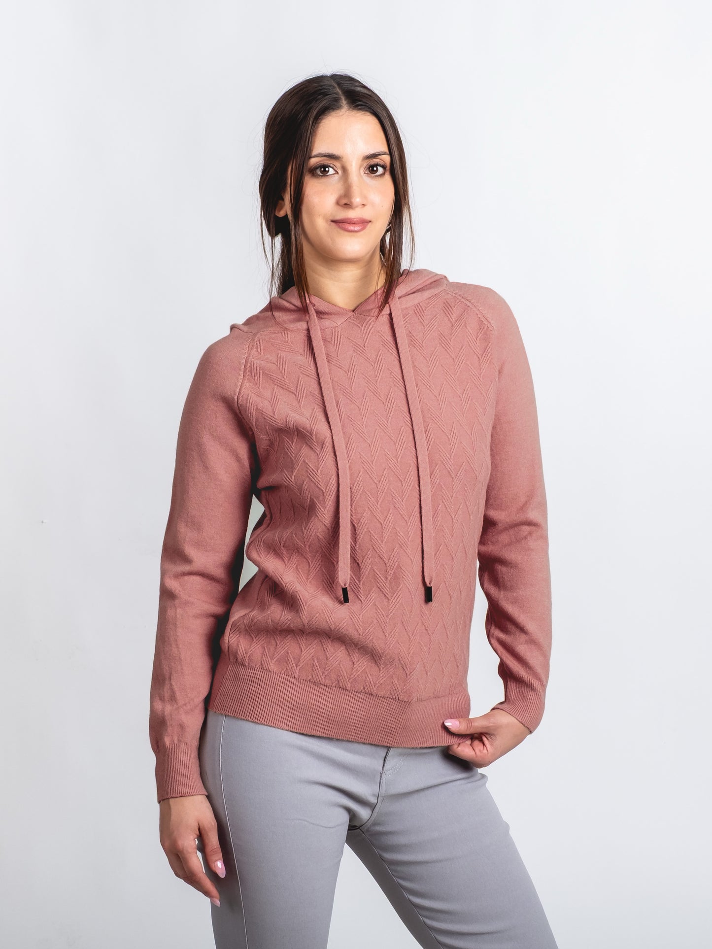 A348- Sweater con gorro
