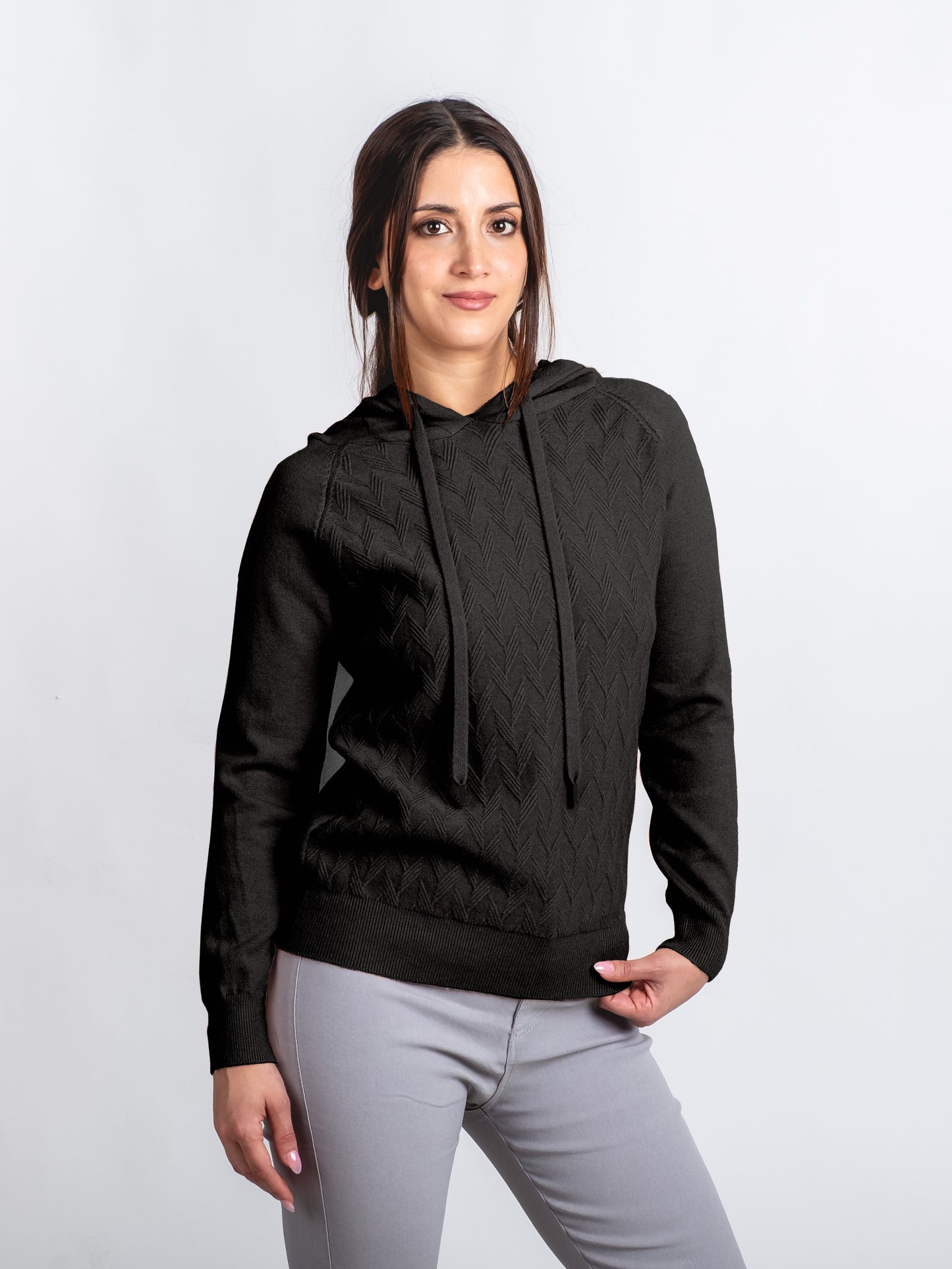 A348- Sweater con gorro