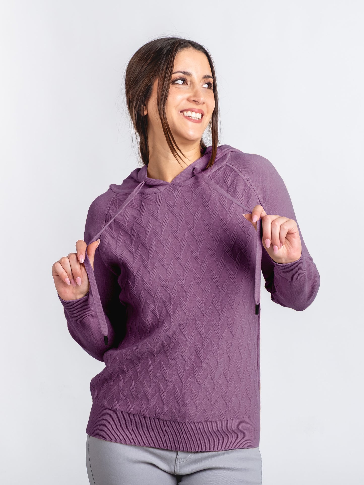 A348- Sweater con gorro