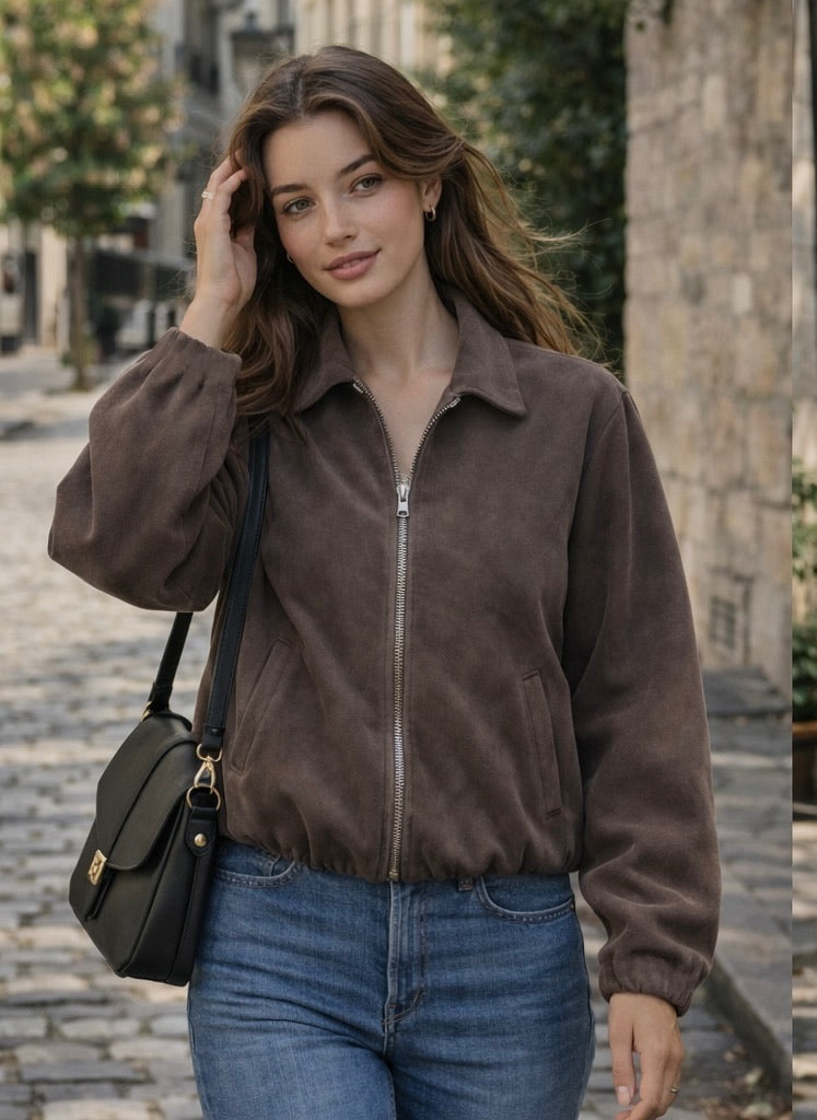 A423- Chaqueta de Gamuza