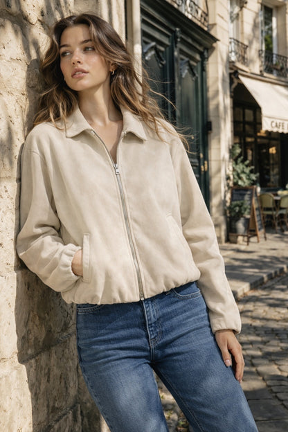 A423- Chaqueta de Gamuza