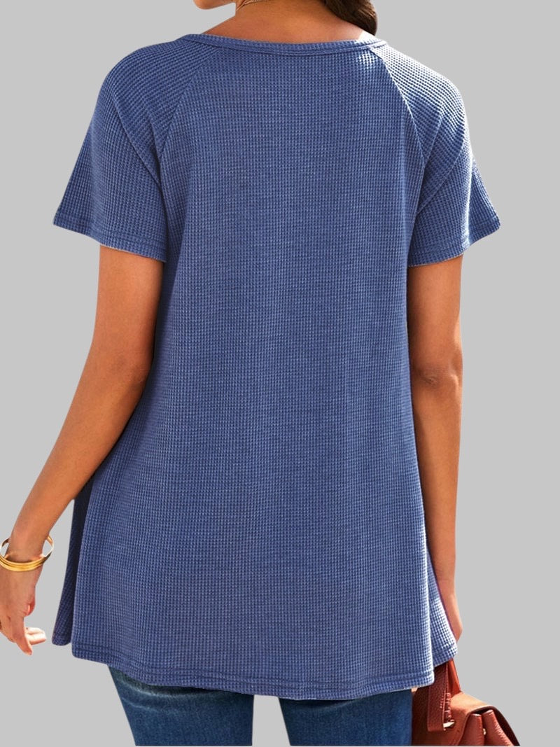 A274 - Polera de cuello en V con encaje
