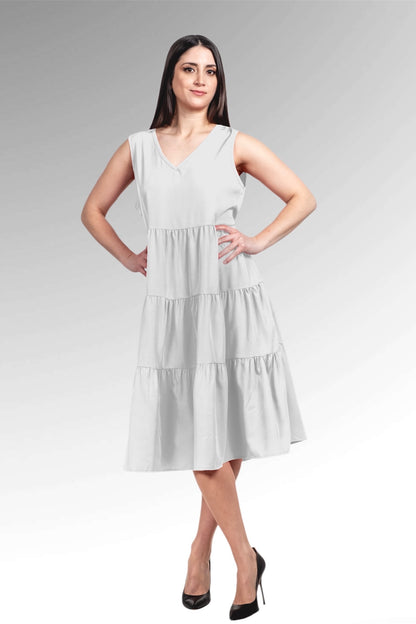 A262 - Vestido Cuello  V