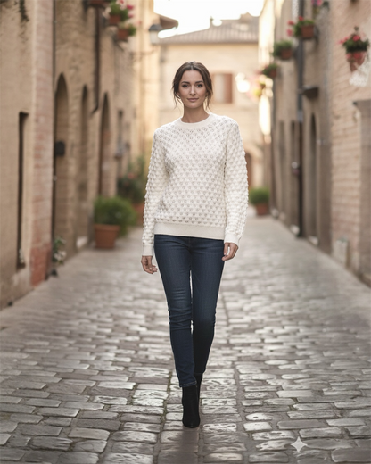 A216 - Sweater de Lana Texturizado
