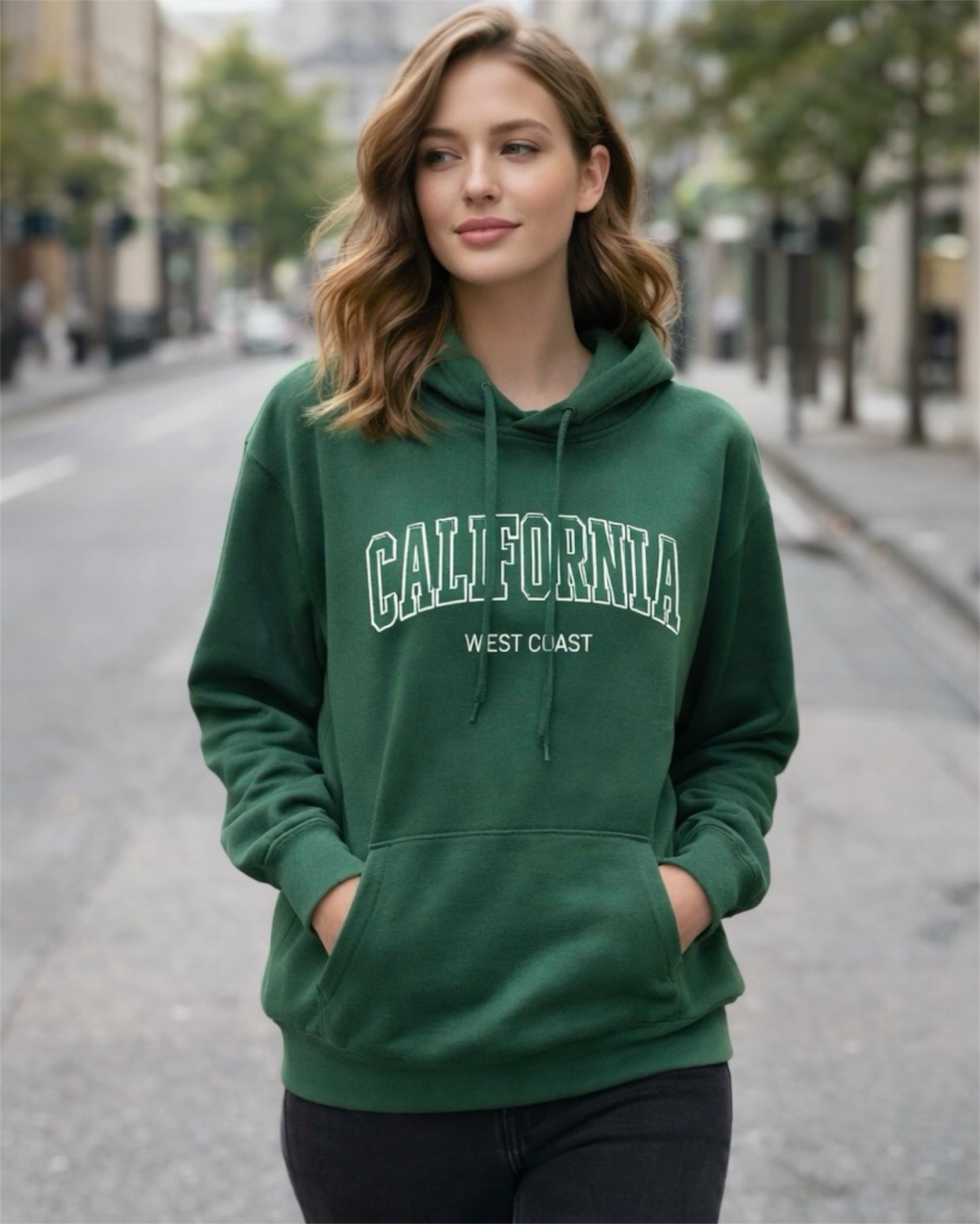 A292 - Polerón con Gorro y Bolsillo  Canguro