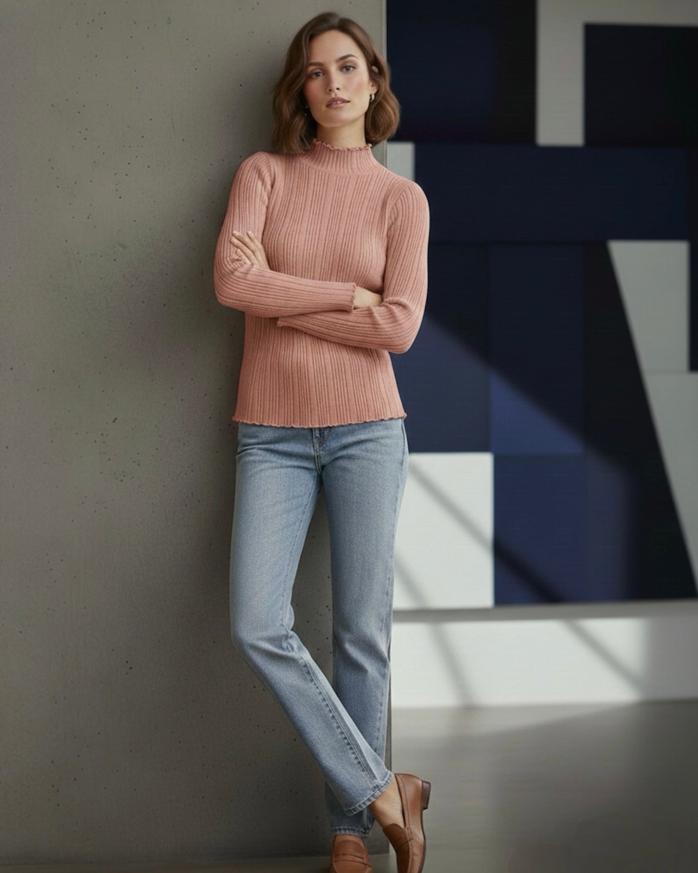 A306 - Sweater Medio Cuello
