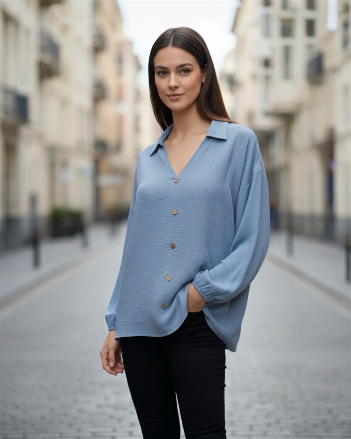 A282 - Blusa Cuello V