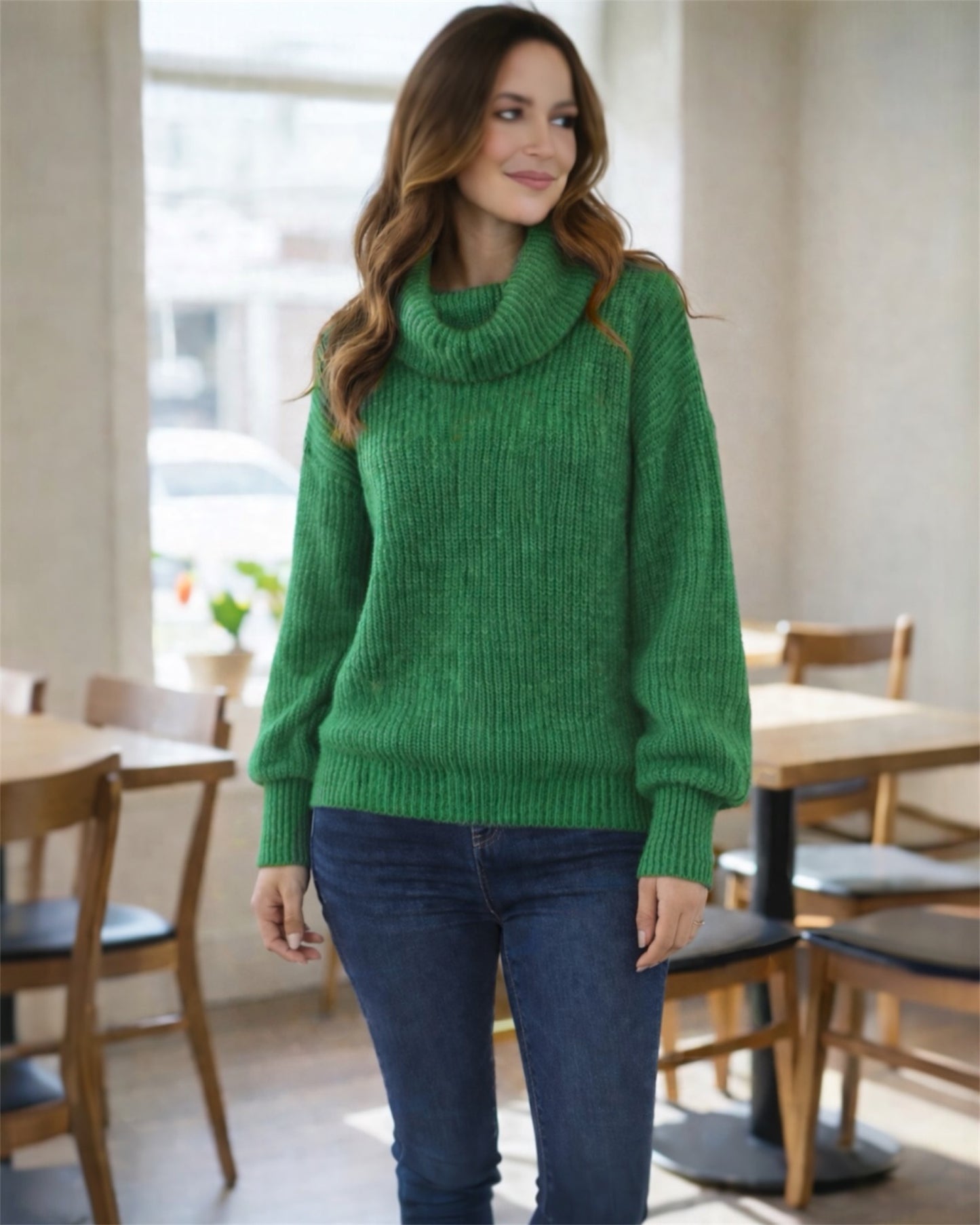 A302 - Sweater de Lana Cuello Tortuga